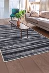 Dijidekor Halı Gri Cool Köln Yıkanabilir Saçaksız Kesme İnce Yolluk Kilim Salon Halısı Modelleri